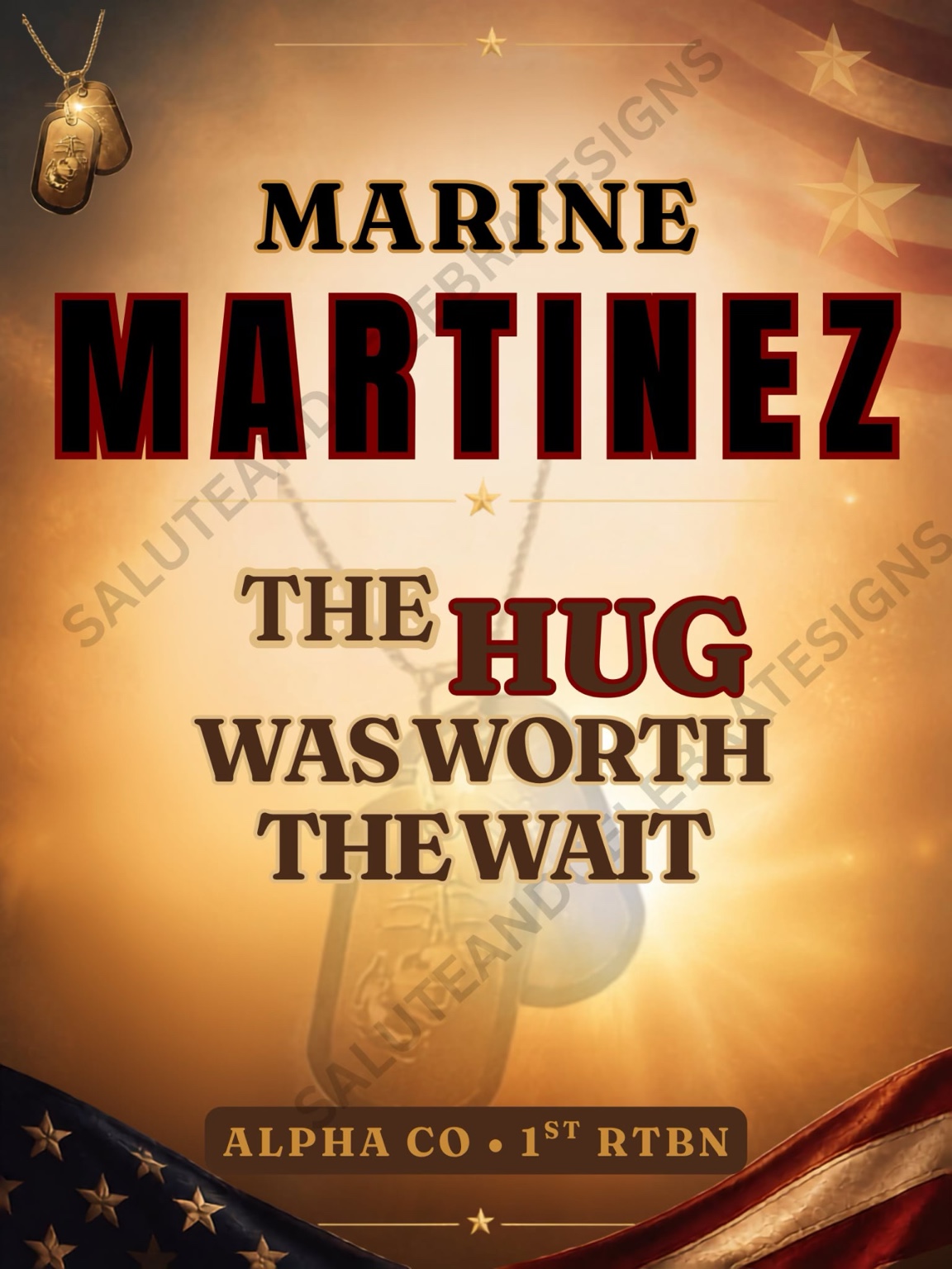 Watermarked Marine homecoming poster preview