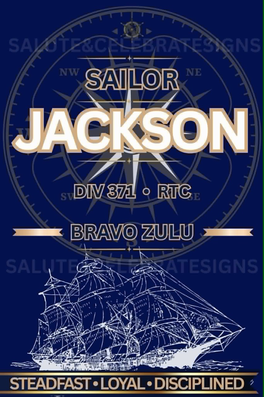 Watermarked Sailor Jackson Bravo Zulu poster